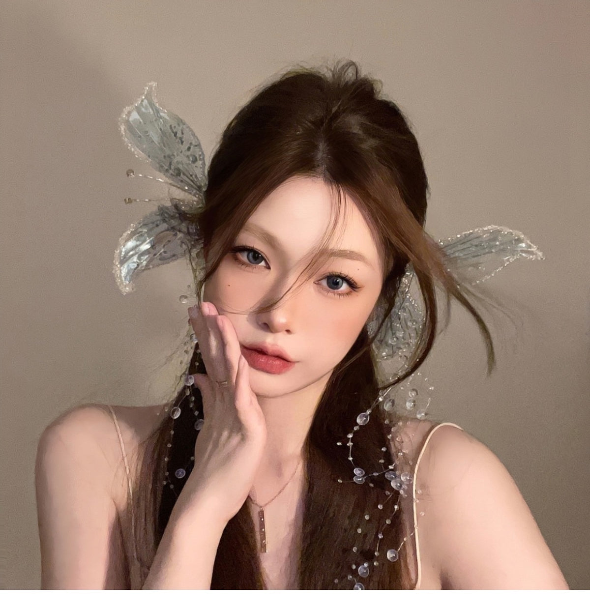 Fairy Siofra's Crystal Headpiece Hair Clips