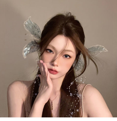 Fairy Siofra's Crystal Headpiece Hair Clips
