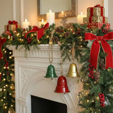 Christmas Bell Antique Style Xmas Tree Ornaments Handmade Metal Hanging Bells