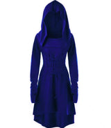Archer's Goblincore Hooded  Lace Up Tunic Dress