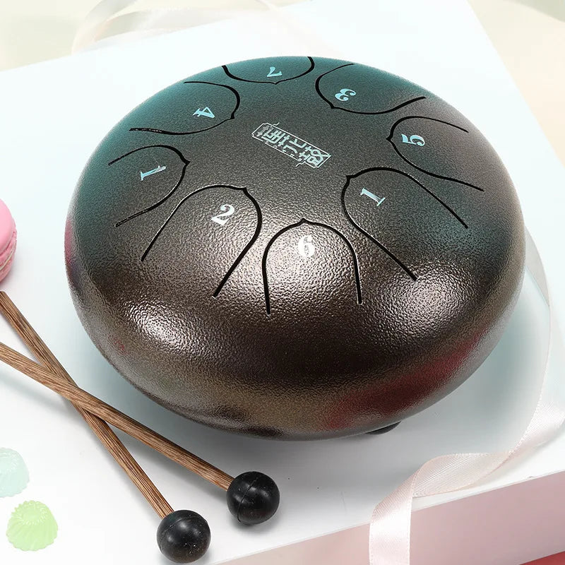 6 Inch Steel Tongue Drum Set Percussion Musical Instrument