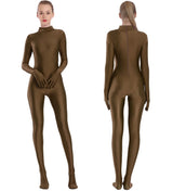 Cat Burglar Adult Spandex Full Body Zentai Footed Jumpsuit Unisex Bodysuit Unitard Halloween Costume