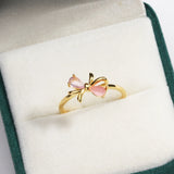 Sweet and Dainty Colourful Zircon Rings Gift Idea