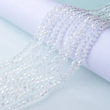 3/4/6mm Rainbow Austria Bicone Crystal Beads AB Colour Faceted Glass Beads for DIY Jewellery Making