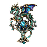 Magical Dragon Brooches 5 Colours
