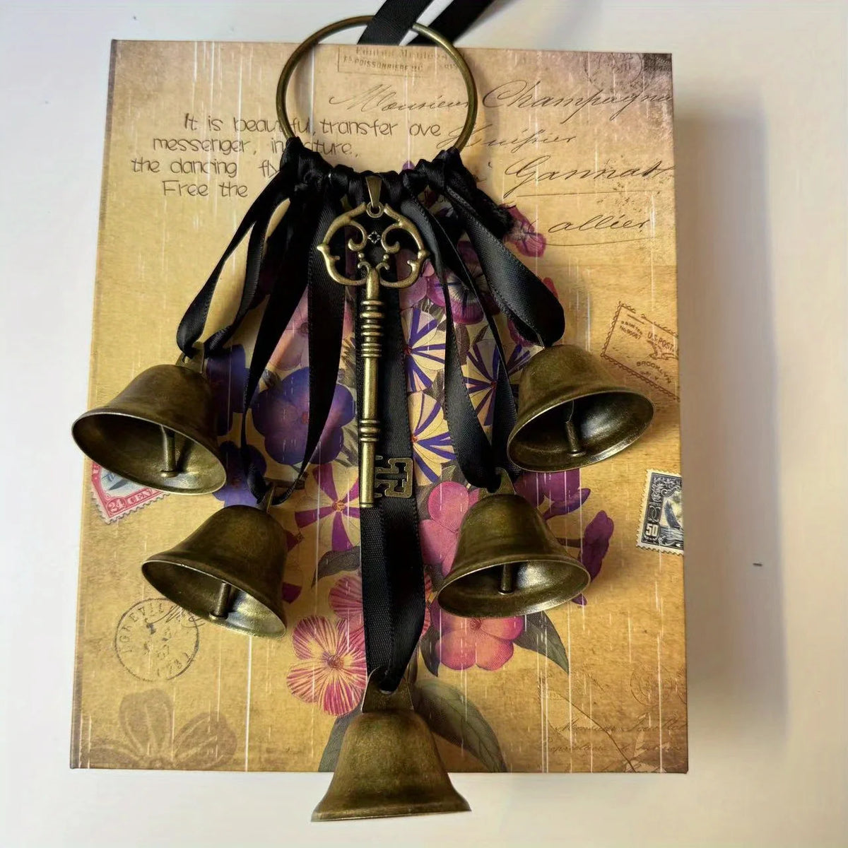 Iron Witch Wind Chimes Door Handle Decorative Bells Home Protection