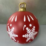 60cm Outdoor Christmas Inflatable Baubles PVC Giant Xmas Balls Decorations Toy Ball