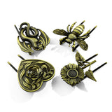 Bronze Metal Book Clips Bee Dragon Rose Sunflower Bookmark