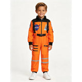 Kids Astronaut Costume Space Suit Halloween Cosplay Space Explorer Performance Book Week Costumes Children's Jumpsuit Spaceman Boys Girls