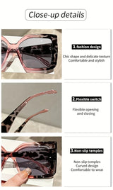 Astrid's Oversized Square Sunglasses with Gradient Lenses