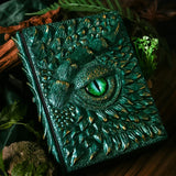 Green Dragon A4 Binder Loose-Leaf Notebook Embossed Hard Resin Sculpted 3D Book