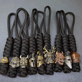 Warriror Helmets Paracord Beads Lanyard Dreadlock Beard Bead
