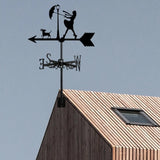 Umbrella Girl and Dog Weathervane