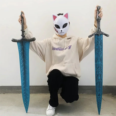 Holy Moonlight Rubber Prop Swords Cosplay Larp Costume