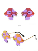 Fungi Funglasses Mushroom Rimless Sunglasses