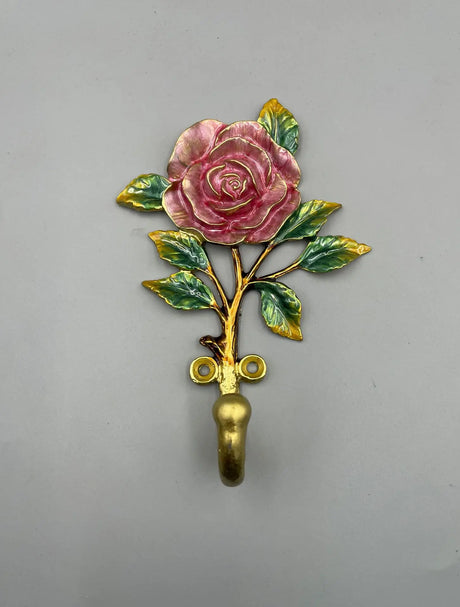 Enamel Flower Decorative Wall Hooks