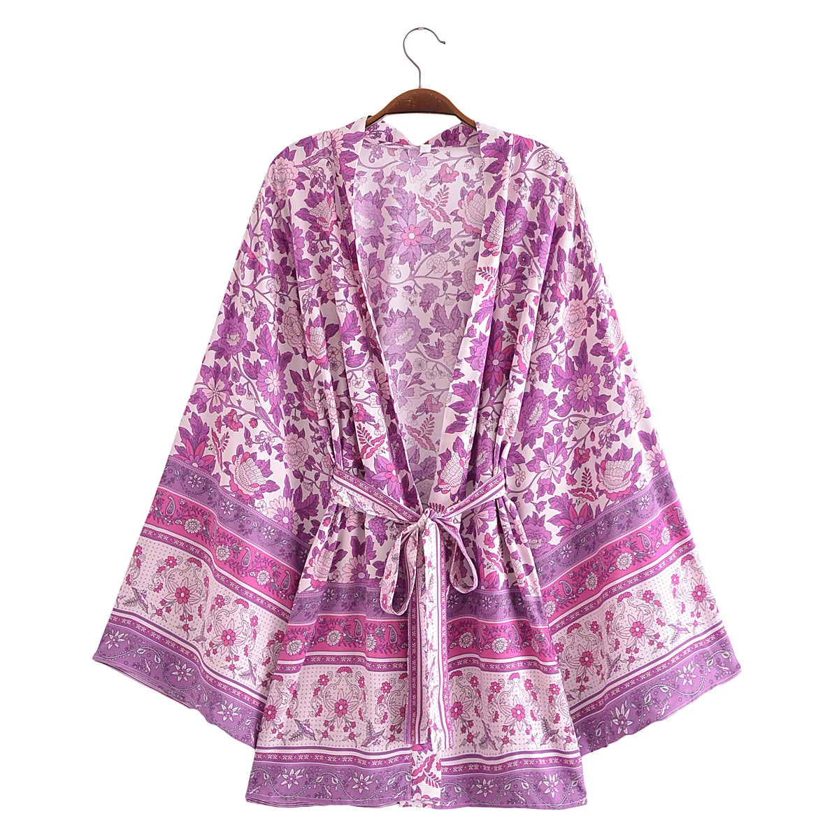 Boho Cover Ups Short Kimono
