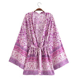 Boho Cover Ups Short Kimono