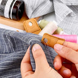 2Pcs Leather Thimble Soft Artificial Sheepskin Needlework Finger Cover Quilting Thimble Sleeve Handmade Sewing Tools