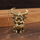 Copper Warcraft Demonic Sheep Figurine Tea Pet