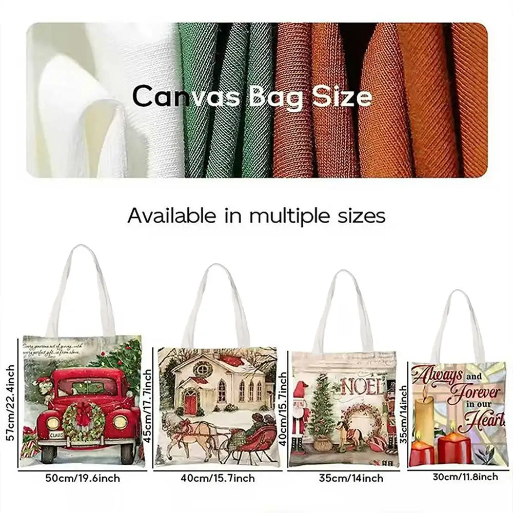 W-Weird G-Girls Club Storage Bags Double-Sided Print Canvas Tote Bag Large Capacity Shopping Bag