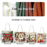 W-Weird G-Girls Club Storage Bags Double-Sided Print Canvas Tote Bag Large Capacity Shopping Bag