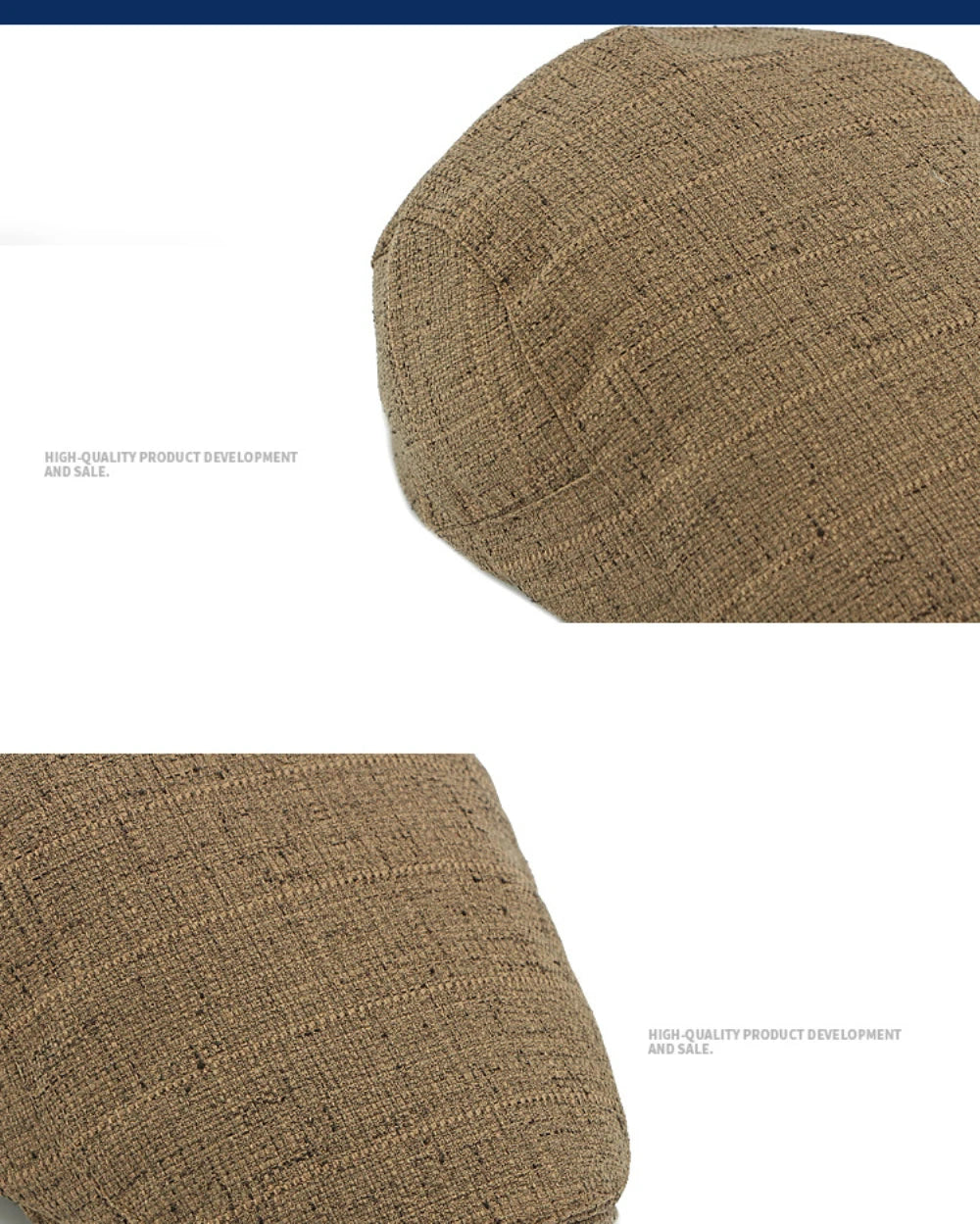 Breathable Linen Cabbie Beret Caps