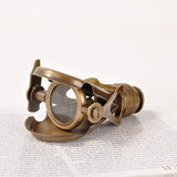 Antique Replica Brass Monocular Desktop Ornament Mini Telescope Brass Home Decor
