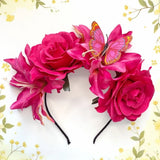 Butterfly Rose Floral Fascinators