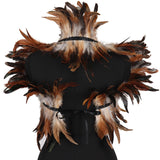 Feather Shoulder Epaulettes Festival Rave Wear