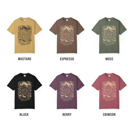 Fox Yin Yang T-Shirt Witchy Forestcore Tee