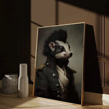 Dark Academia Gothic Art Animal Portrait Poster Prints