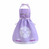 Mother Daughter Matching Clothing Apron Dresses Women Girls Halloween Cosplay Children Princess Coveralls