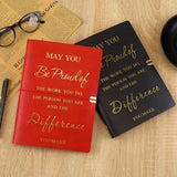 Teacher Colleague Employee Nurse Appreciation Gift 80 Sheets A5 Soft PU Leather Cover Loose-leaf Notebook