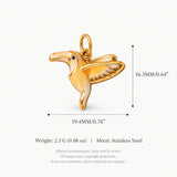 Enamel Bird Pendant Charms Necklace Bracelet DIY Jewellery Making Findings