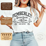 Pride and Prejudice Pemberley Derbyshire Tee Book Lovers T-Shirt