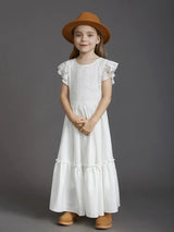 Flower Girls Lace Maxi Photo Shoot Dress