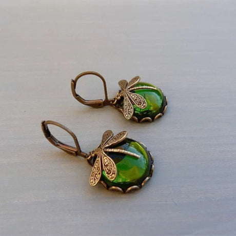 Delightful Dragonfly Drop Earrings