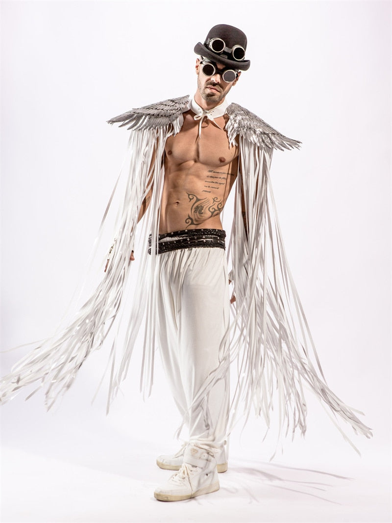 Lassiter's Sequins Long Tassel Wings Unisex Party Cape