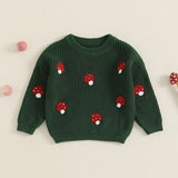 Childrens' Embroidered Mushroom Sweater