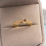 Sweet and Dainty Colourful Zircon Rings Gift Idea