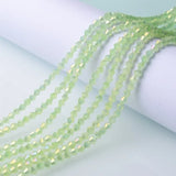 3/4/6mm Rainbow Austria Bicone Crystal Beads AB Colour Faceted Glass Beads for DIY Jewellery Making