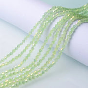 3/4/6mm Rainbow Austria Bicone Crystal Beads AB Colour Faceted Glass Beads for DIY Jewellery Making