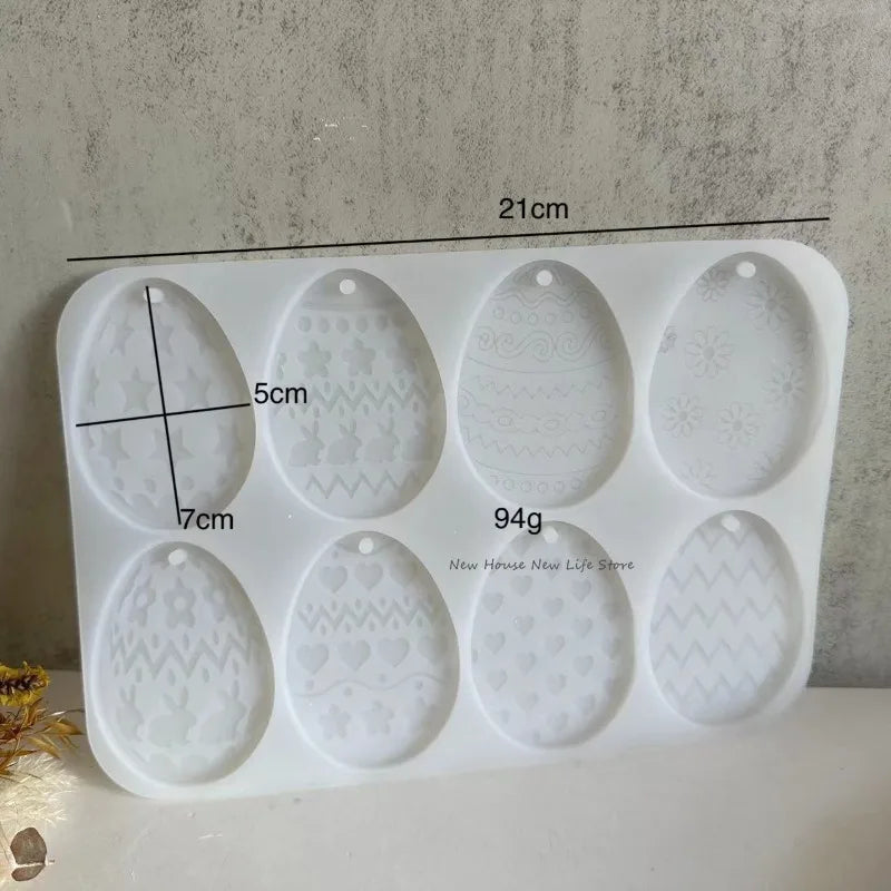 DIY Easter Egg Resin Clay Chocolate Ornaments Silicone Moulds DIY Craft Baking
