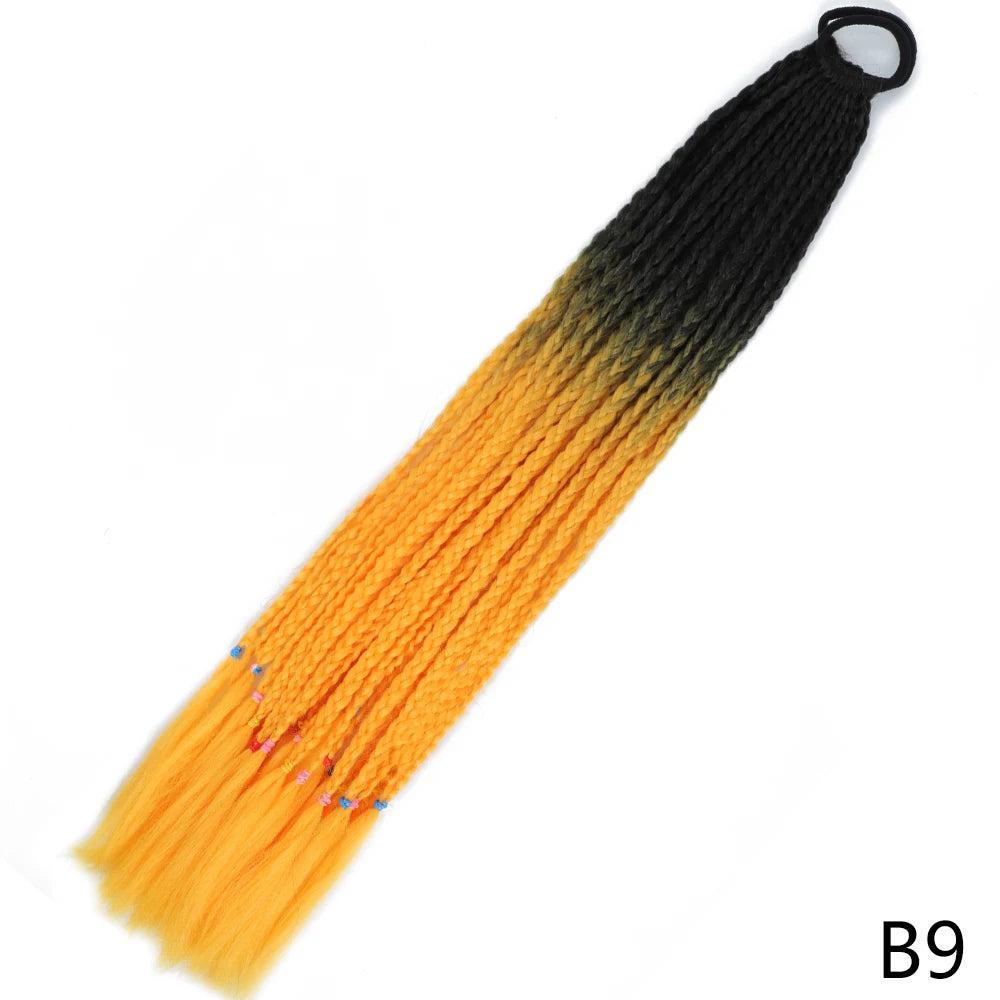 Long Braided Ponytail Hair Extensions 60CM