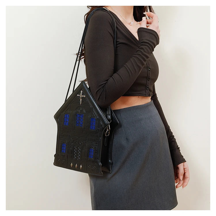 Haunted House Crossbody Bag