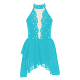 Girls Ballet Leotard Figure Ice Skating Dancewear Stage Costume