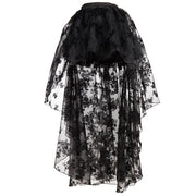 Gothic Tulle Skirt Steampunk Floral Lace