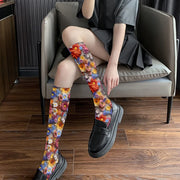 Floral and Fantasy Printed Stockings Long Socks