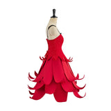 Miss Acacia Disguise Cosplay Costume Red Dancing Dress With Headgear Halloween Costumes
